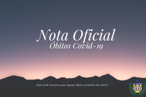 Nota Oficial – Óbito Covid-19
